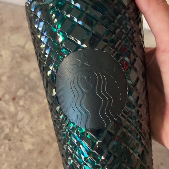 Set of 3 Starbucks Jewel Cold Cup Holiday 2021 Tumblers NEW peach, red, green - Picture 15 of 17